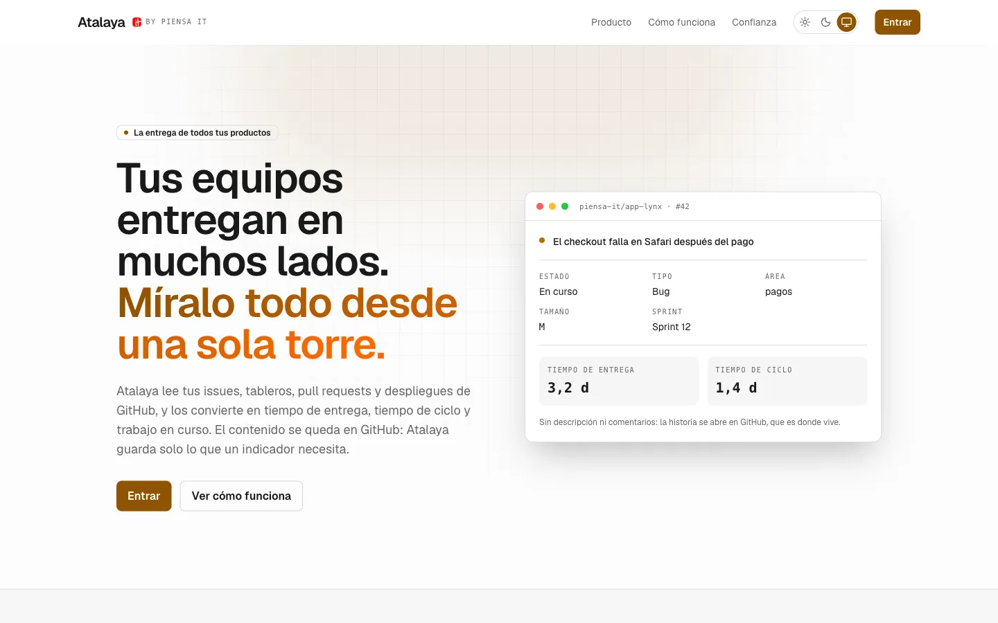 Atalaya — Administración unificada de proyectos con buenas prácticas ágiles